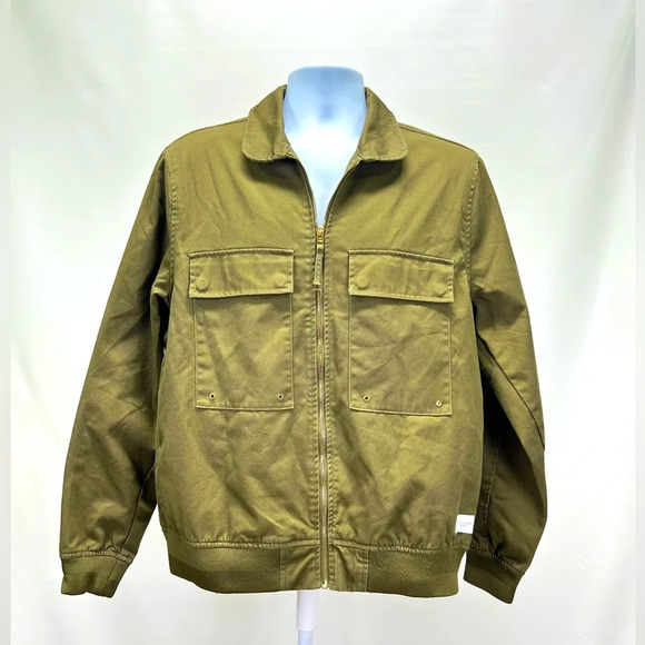FIVE-FOUR Men’s Olive green full zip jacket size L - Picture 1 of 16